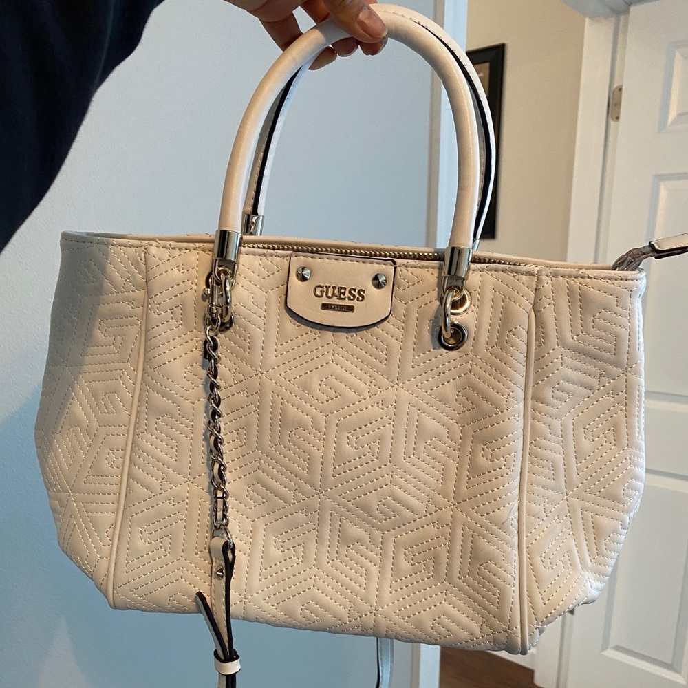 GUESS White/Gold Purse